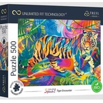 Puzzle 500 Color Splash: Tiger Encounter TREFL
