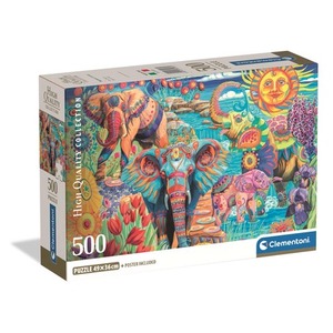 Puzzle 500 Compact Elephants' Carnival 35578