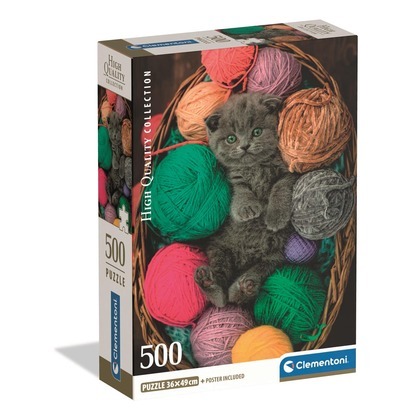 Puzzle 500 Compact Fluffy Kitten 35617