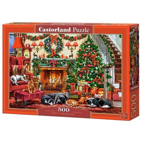 Puzzle 500 Cozy Fireplace CASTOR