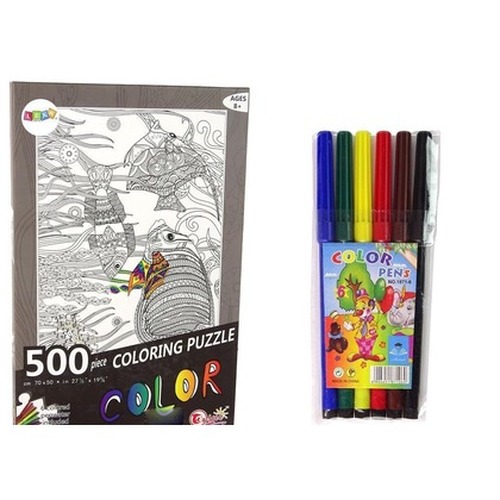 Puzzle 500 do kolorowania Ocean