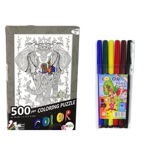 Puzzle 500 do kolorowania Słoń