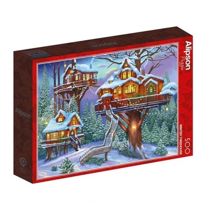Puzzle 500 Domki na drzewach