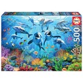 Puzzle 500 el. Delfiny