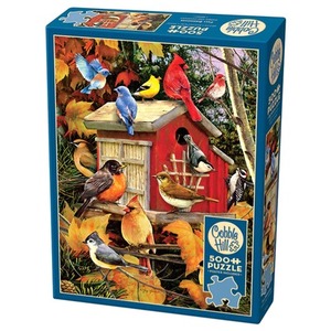 Puzzle 500 el. Jesienny domek dla ptaków