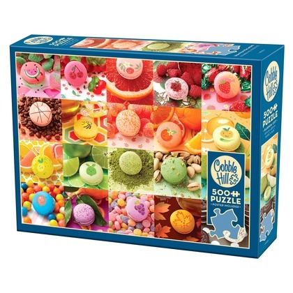 Puzzle 500 el. Kolorowe makaroniki