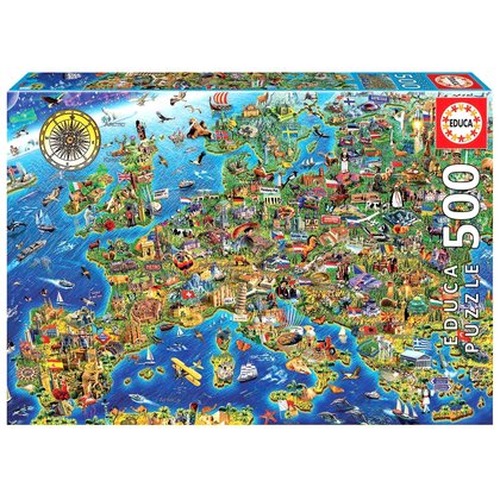 Puzzle 500 el. Mapa Europy