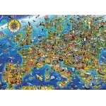 Puzzle 500 el. Mapa Europy