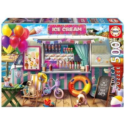 Puzzle 500 el. Mobilna lodziarnia
