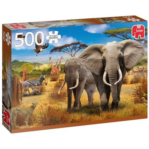 Puzzle 500 el. PC Afrykańska sawanna