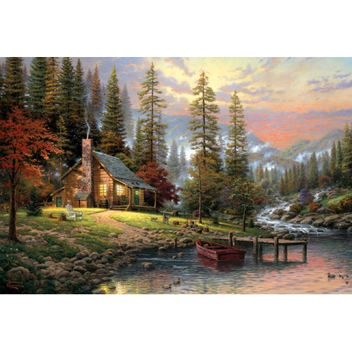Puzzle 500 el. THOMAS KINKADE Spokojne schronienie