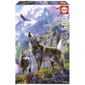 Puzzle 500 el. Wilki w górach