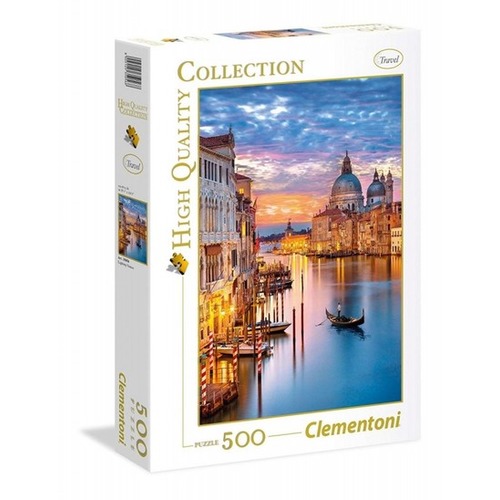 Puzzle 500 elementów High Quality - Oświetlona Wenecja