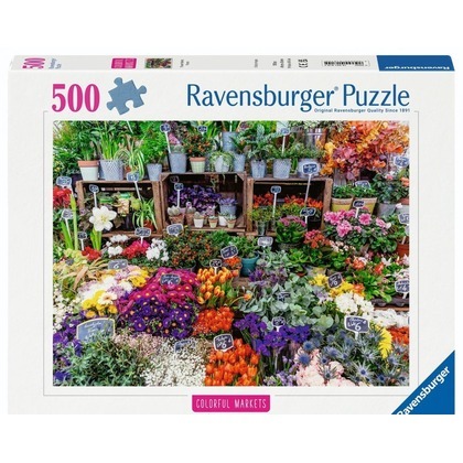 Puzzle 500 Flower Market, France