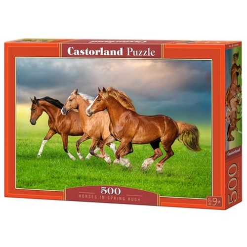 Puzzle 500 Horses in Spring Rush CASTOR