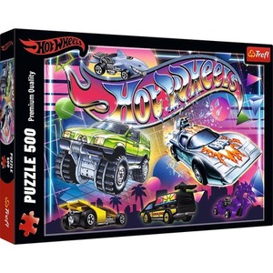 Puzzle 500 Hot Wheels Lata 80-te 37538
