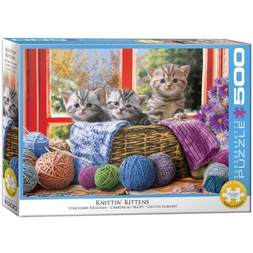 Puzzle 500 Knittin\' Kittens 6500-5500