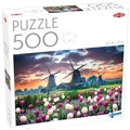 Puzzle 500 Lovers Old Mills and Tulips
