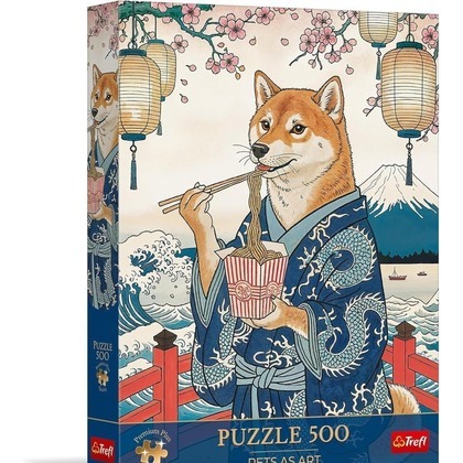 Puzzle 500 Makaronowa medytacja Shiby TREFL