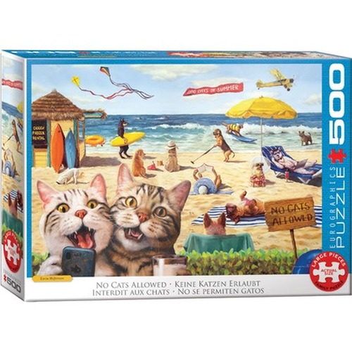 Puzzle 500 No cats allowed by Lucia Heffe 6500-5879