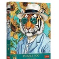 Puzzle 500 Pan Tygrys i Słoneczniki TREFL