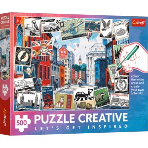 Puzzle 500 Pozdrowienia z Londynu