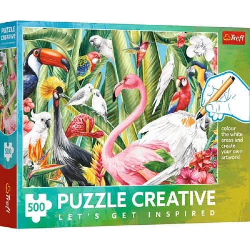 Puzzle 500 Rajskie ptaki