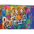 Puzzle 500 Tea Time Tygrysy w dżungli TREFL