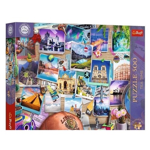 Puzzle 500 Tea Time: Wspomnienia z podróży TREFL