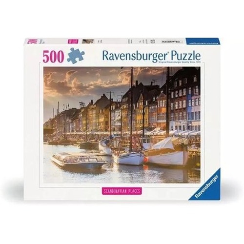 Puzzle 500 Zachód Słońca w Kopenhadze