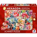 Puzzle 592 el. HEXAGON W pełnym rozkwicie