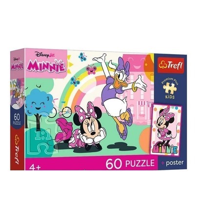 Puzzle 60 Disney Minnie + plakat TREFL