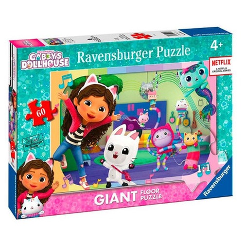 Puzzle 60 elementów Gigant Koci Domek Gabi