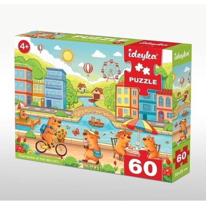 Puzzle 60 Kapibara w wielkim mieście Grałamigłówka