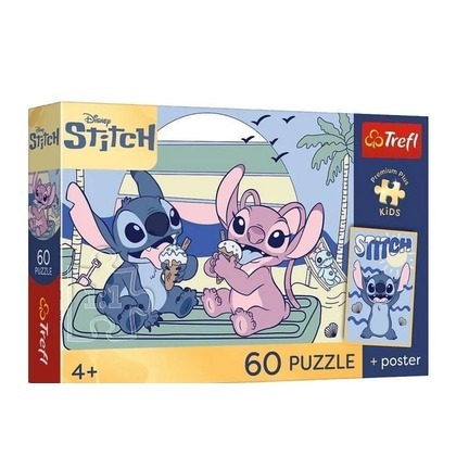 Puzzle 60 Lilo & Stitch + plakat TREFL