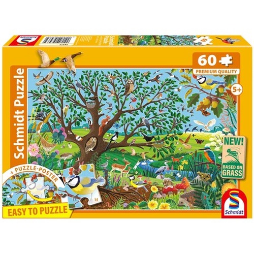 Puzzle 60 PQ Zwierzęta w ogrodzie 113644