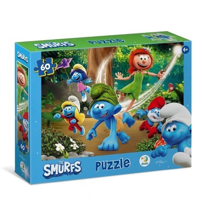 Puzzle 60 Smerfy Księżniczka Liść