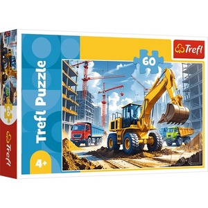 Puzzle 60 Traktor koparko ładowarka 17406