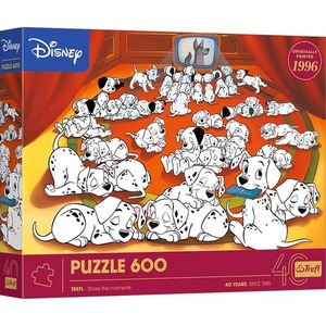 Puzzle 600 40-lecie Trefl 101 Dalmatyńczyków 37604
