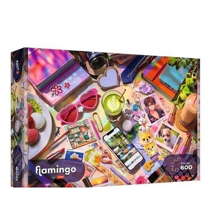 Puzzle 600 Flamingo - Mój mały świat TREFL