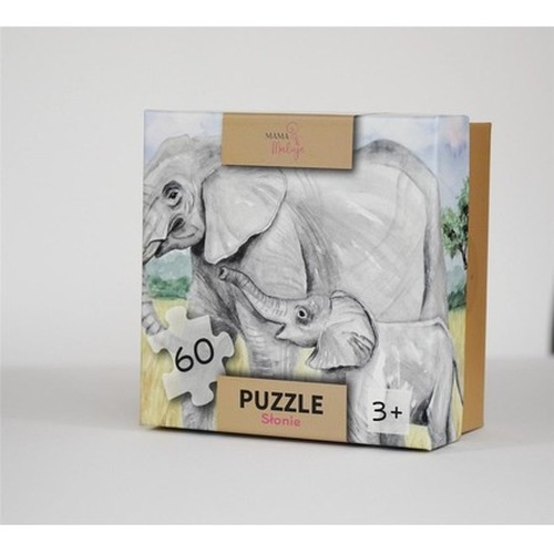 Puzzle 60el Słonie