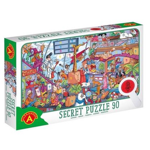 Puzzle 90 obserwacyjne z lupą - Lotnisko ALEX