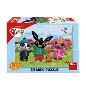 Puzzle baby 24 Królik Bing jesienną porą