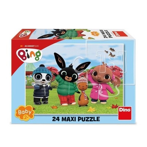 Puzzle baby 24 Królik Bing jesienną porą