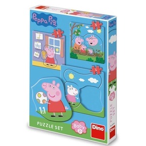 Puzzle Baby 3w1 Świnka Peppa