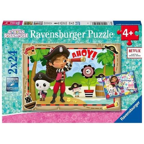 Puzzle dla dzieci 2x24 Koci Domek Gabi