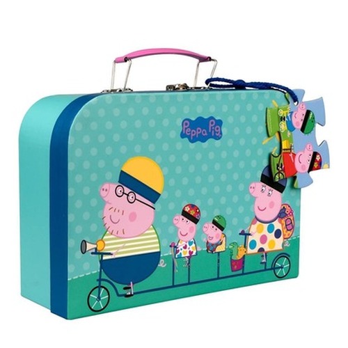 Puzzle dla dzieci w walizce 26el Świnka