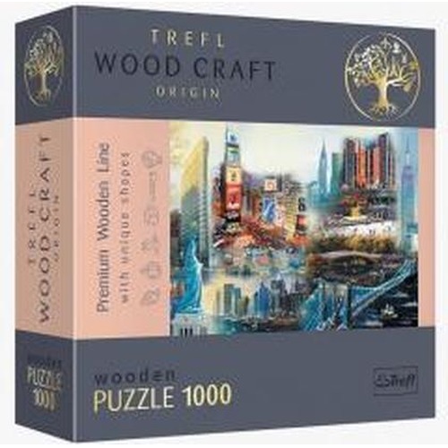 Puzzle drewniane 1000 Nowy Jork - kolaż TREFL