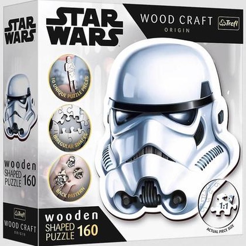 Puzzle drewniane 160 Hełm szturmowca TREFL