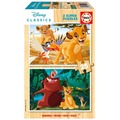 Puzzle drewniane 2x25 Król Lew 112757